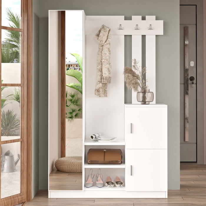 Hanah Home Dd7-W Recibidor Blanco 113,6x180x35cm
